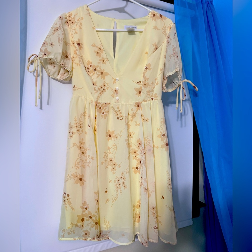 Yellow Women’s Sun Dress Medium